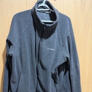 Columbia Charcoal Full-Zip Fleece Jacket